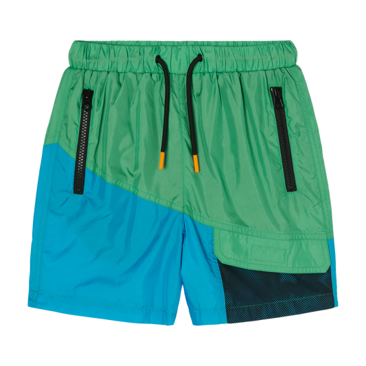 Stella McCartney Boys Color Block Swim Shorts