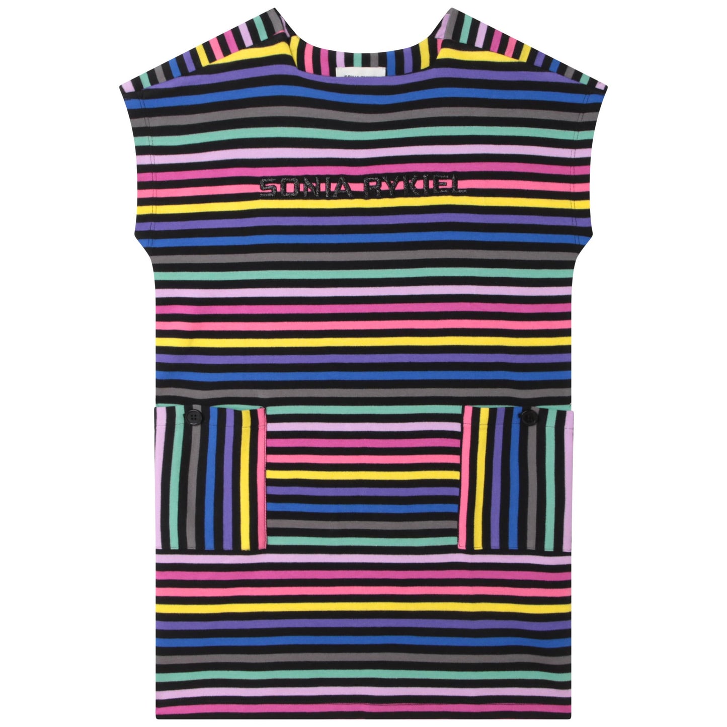 Sonia Rykiel Striped Short Sleeved Dress