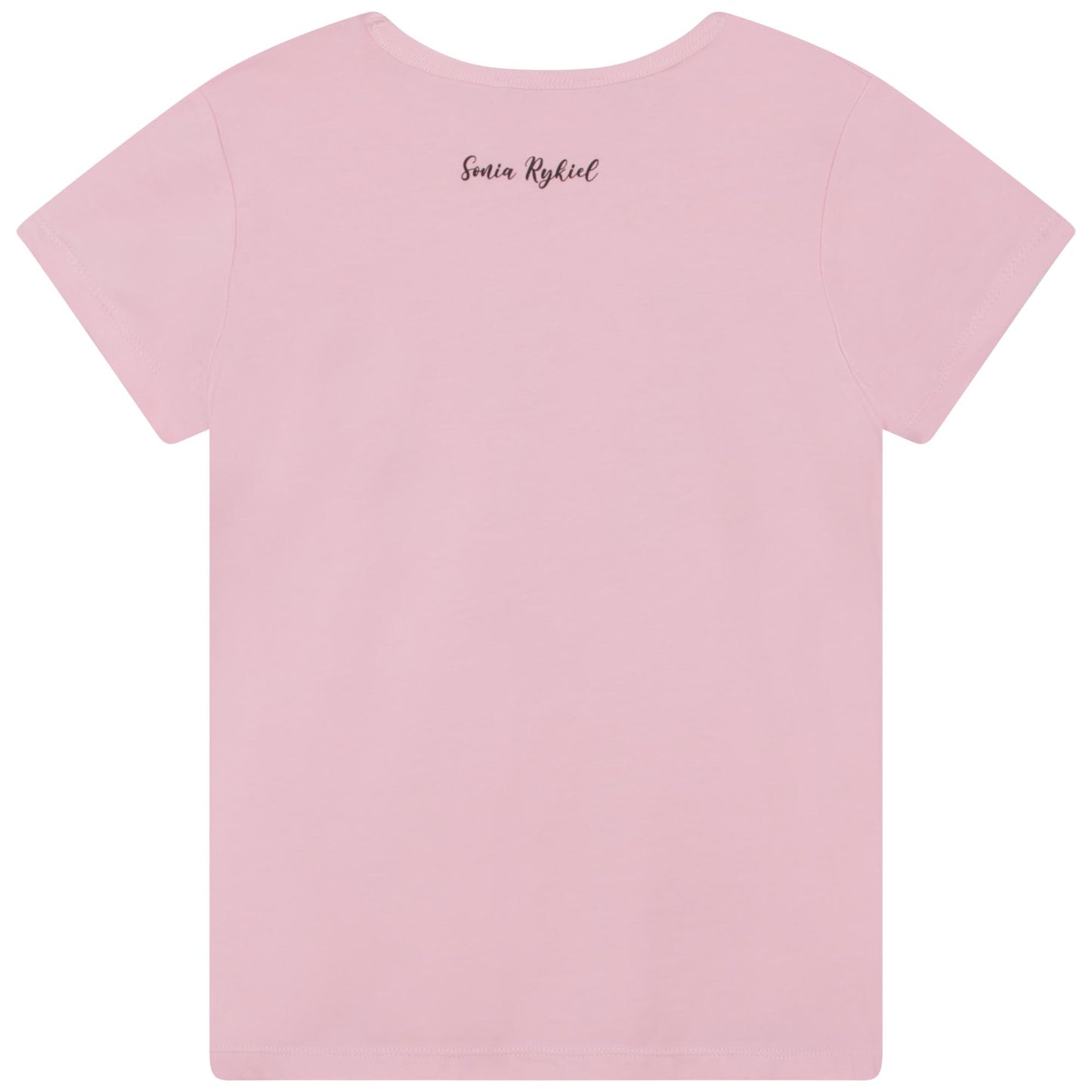 Sonia Rykiel Short Sleeve T-Shirt w/ Multicolor Sequin Graphic