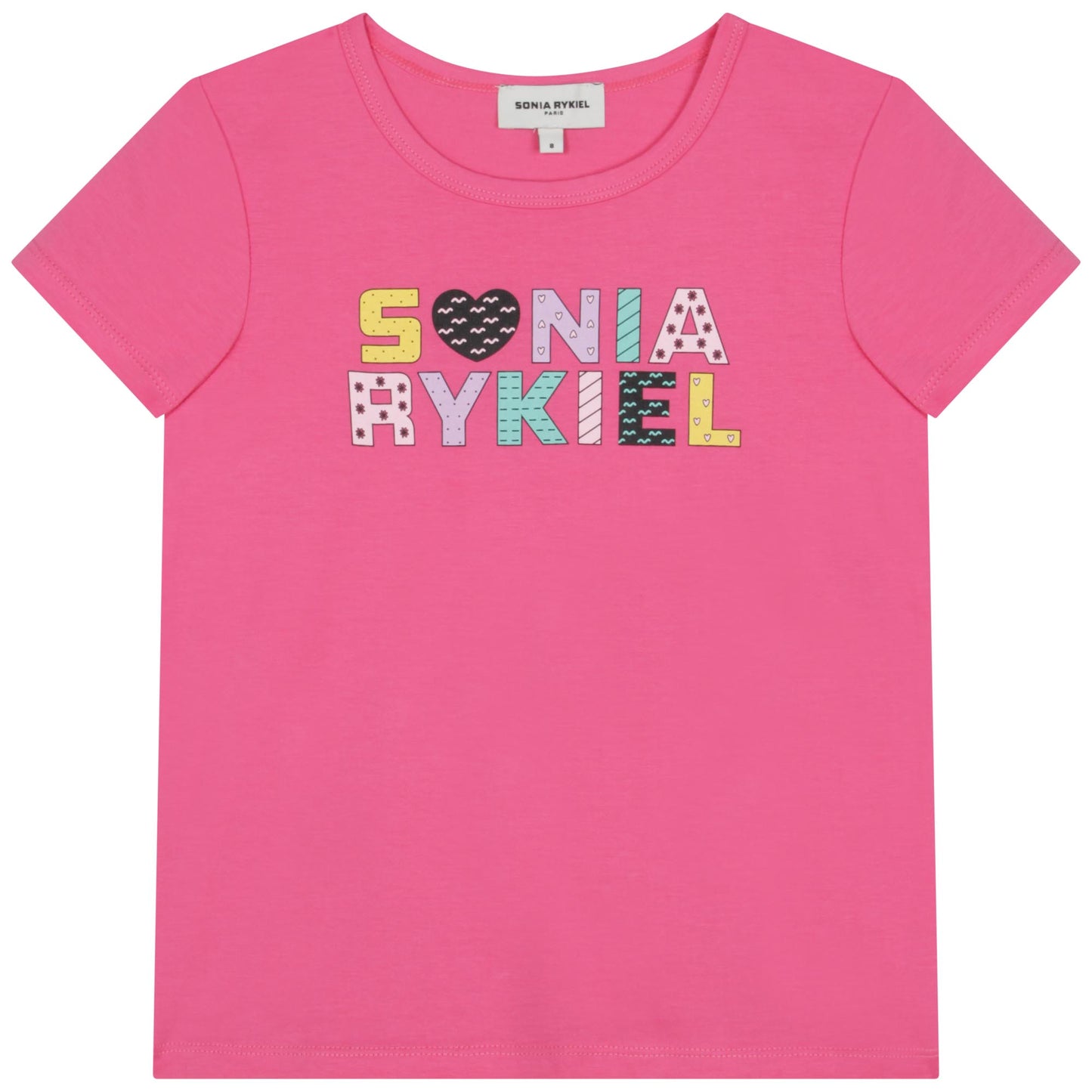 Sonia Rykiel SS T-Shirt w/ Multicolor 'Sonia Rykiel' Print
