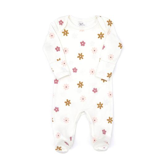 Tun Tun Baby Floral Embroidered Footie