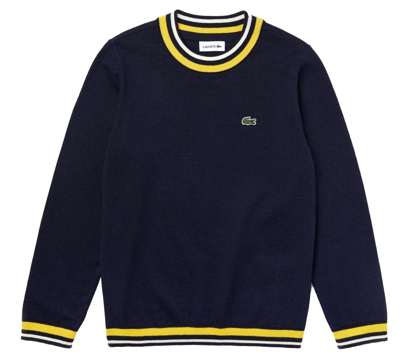 Lacoste Striped Crew Neck Sweater