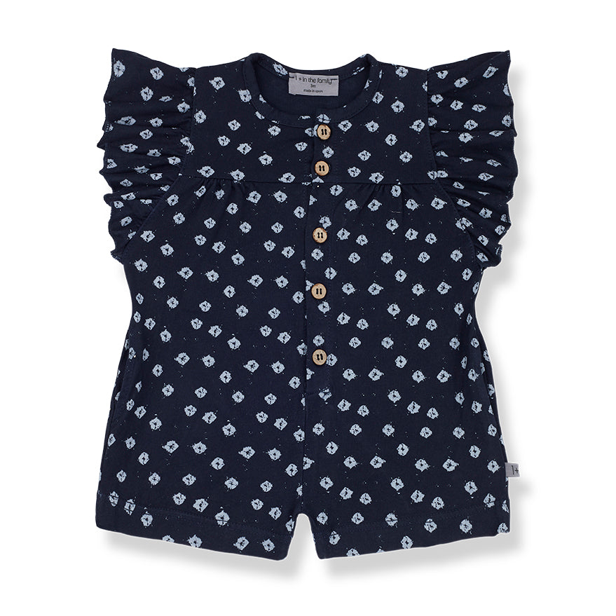 One + In the Family Bibiana Print Short Overall