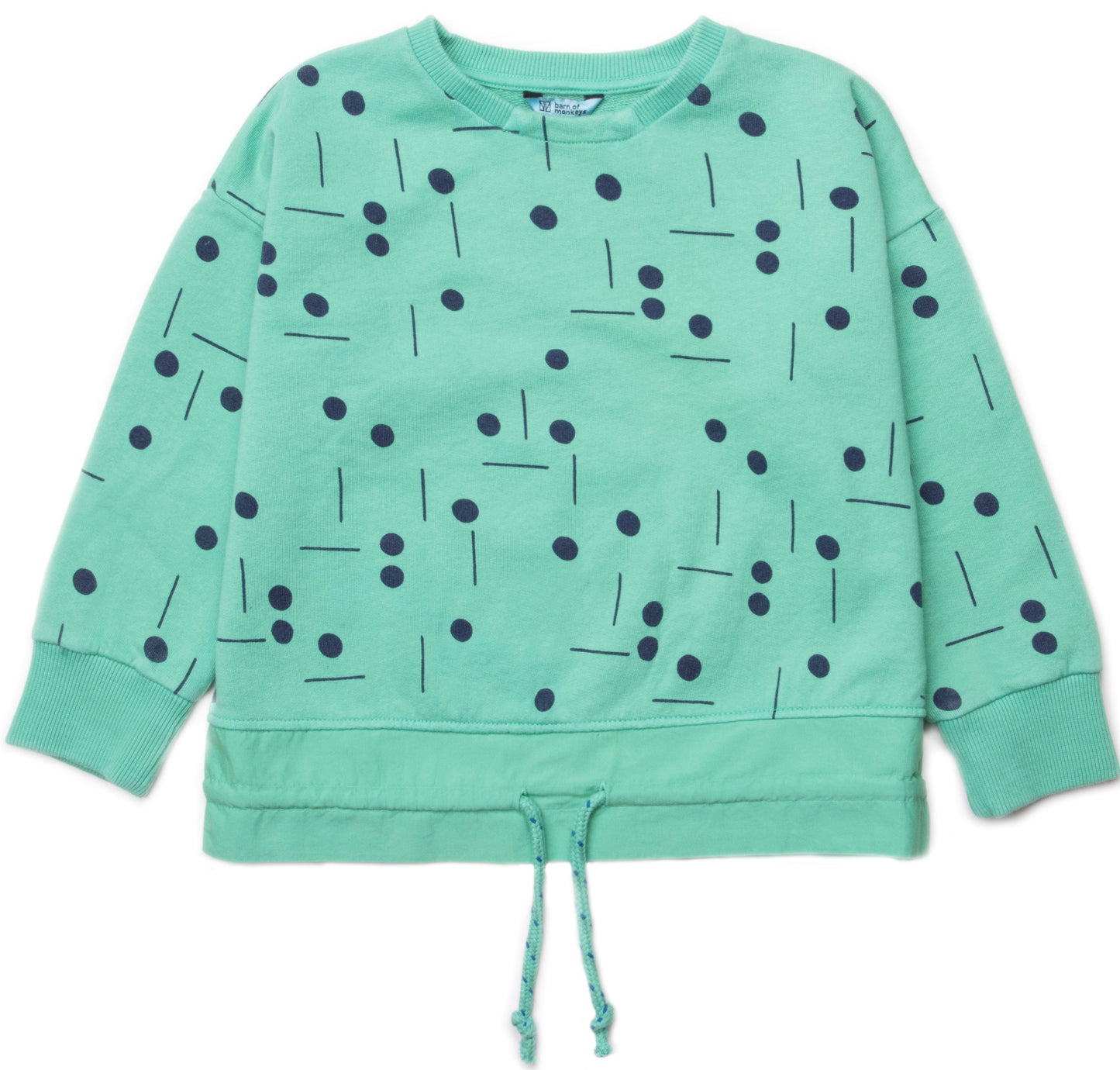 Barn of Monkeys BOM18016 Woven Ruffle Sweatshirt