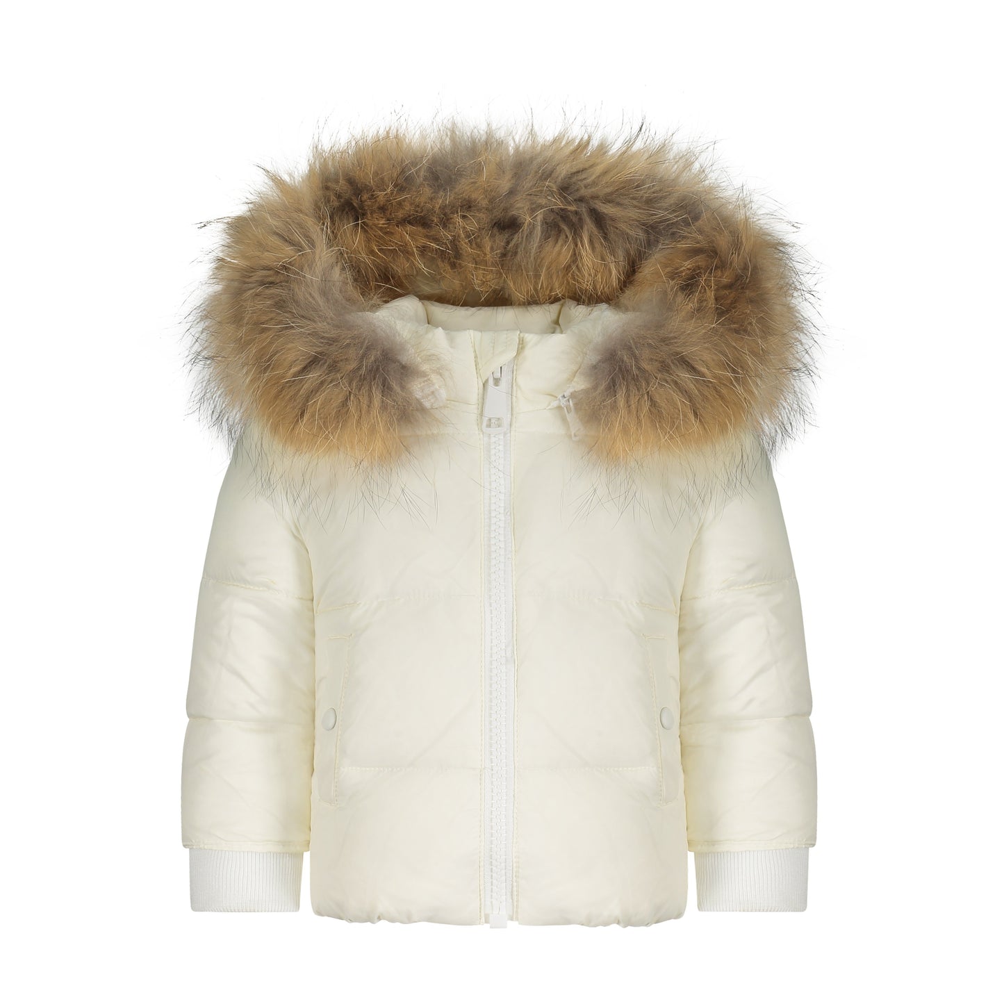 Scotch Bonnet Baby Jacket with Natural Fur