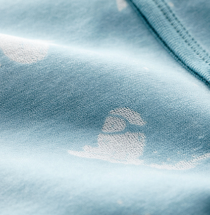 Petit Bateau Lanima Baby Boy Velour Yeti Footie