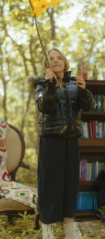 Scotch Bonnet Teen Shiny Panneled Coat