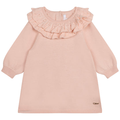 Chloe Knit Dress w/ Fancy Collar