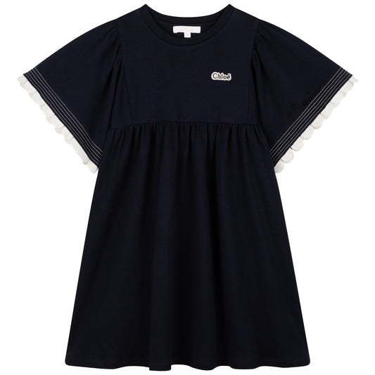 Chloe Girls Lace Sleeve Dress