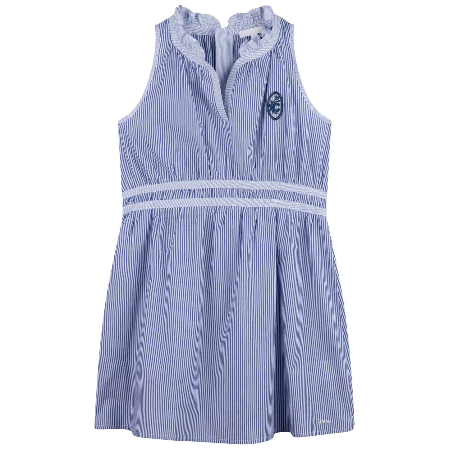 Chloe Girls Pin Striped Sleeveless Dress