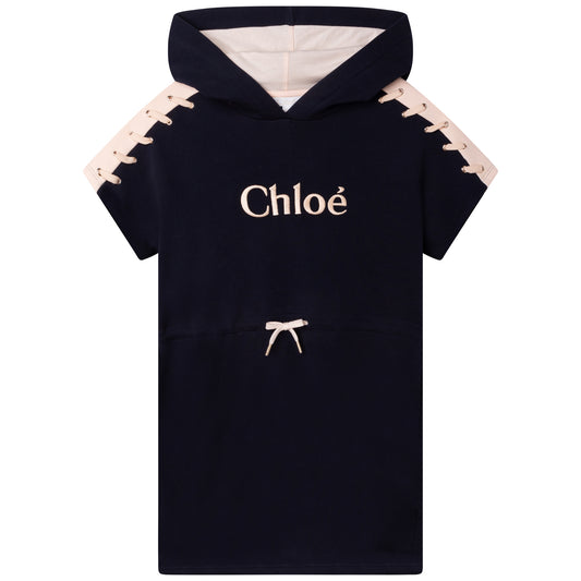 Chloe Teen Girl Drawstring Logo Dress