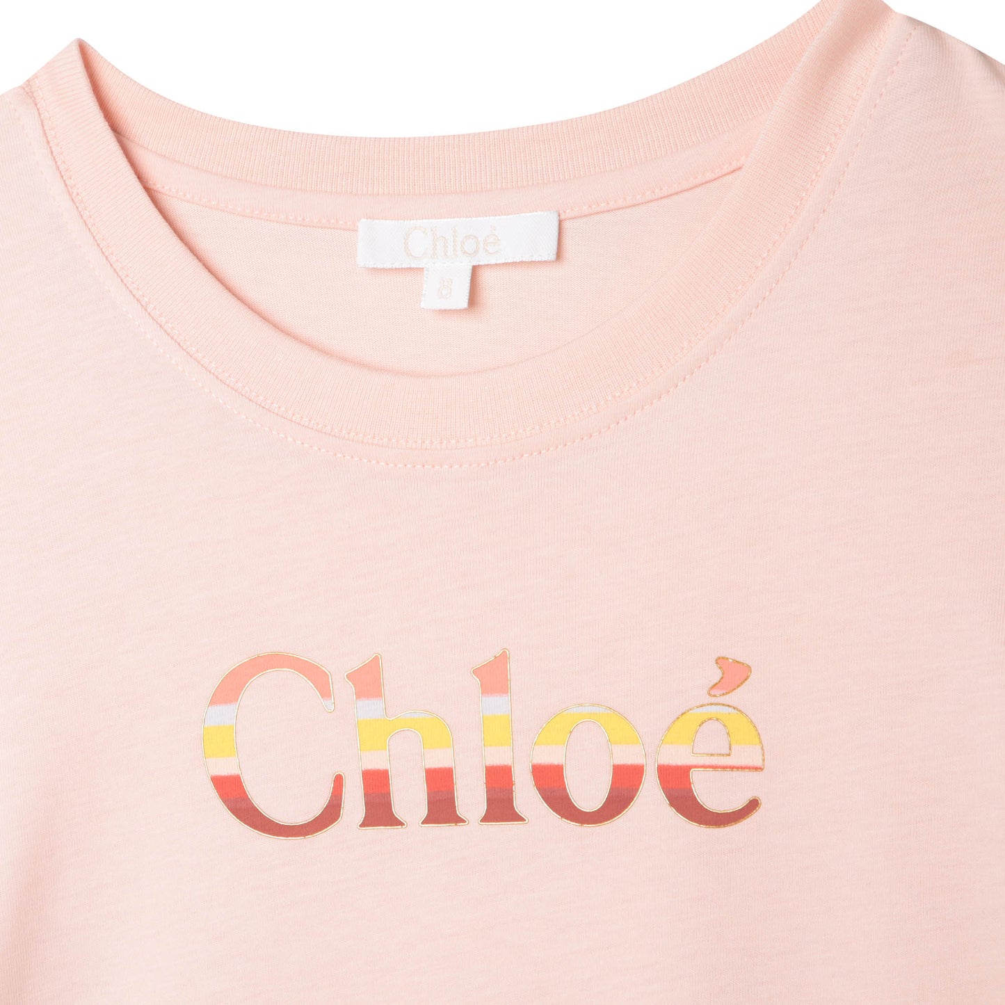 Chloe Sleeveless Dress w/ Front Logo & Hem Detail