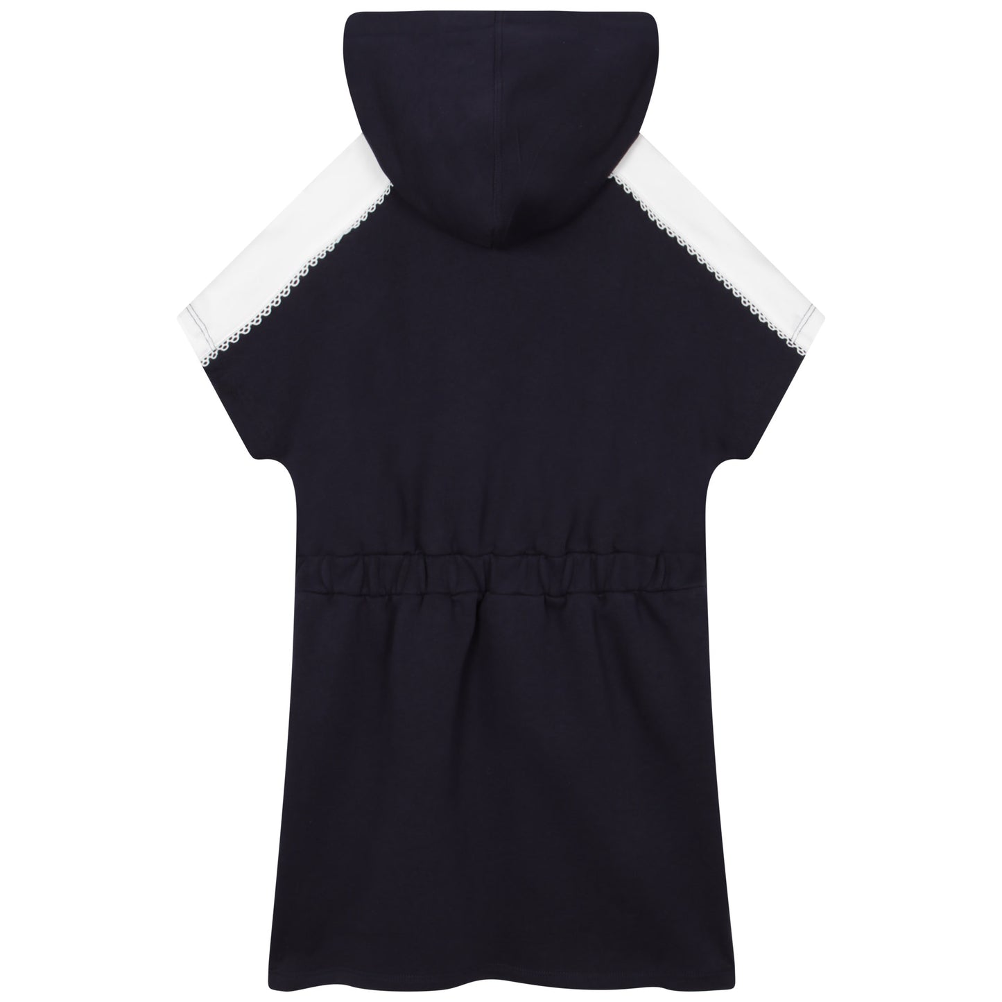 Chloe Short Sleeved Hooded Dress w/ Front Bow