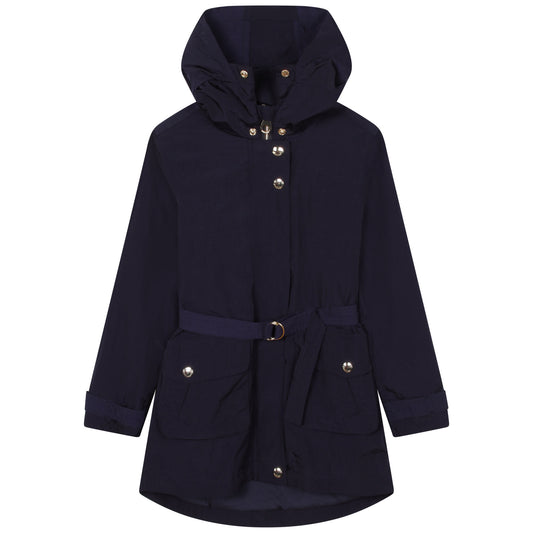 Chloe LS Hooded Windbreaker w/ Belt
