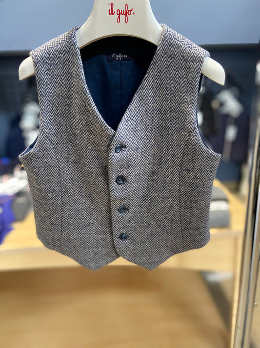 Il Gufo Boys 2Pc Herringbone Outfit