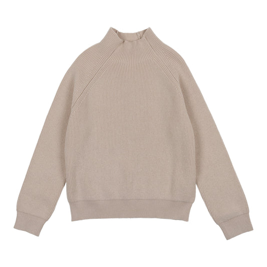 Coco Blanc Mock neck Turtle Sweater