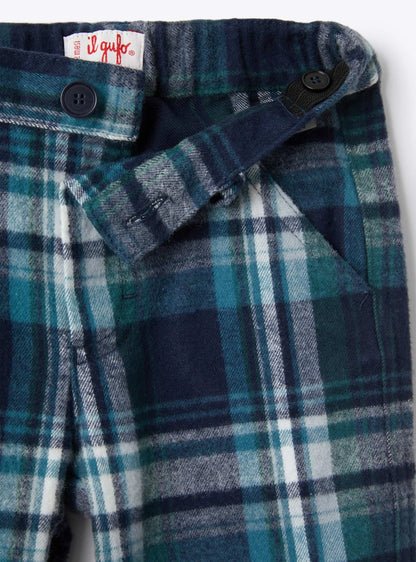 Il Gufo Plaid Flannel Pants
