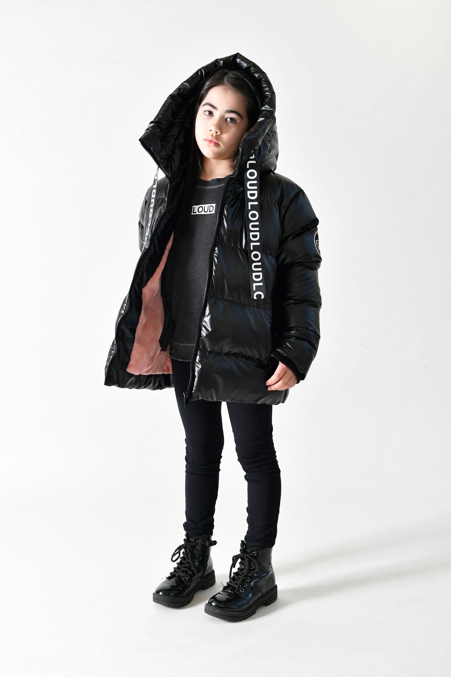 Loud Apparel Girls Groove Puffer Jacket