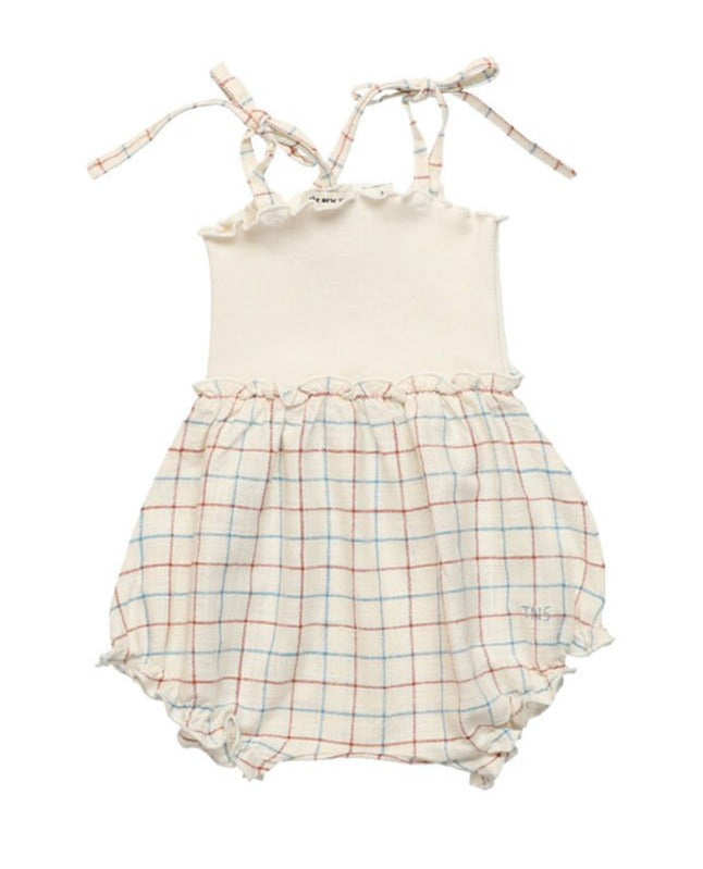 The New Society Dylan Check Romper