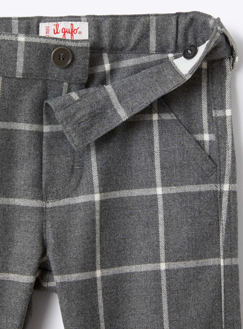 Il Gufo Plaid Trousers
