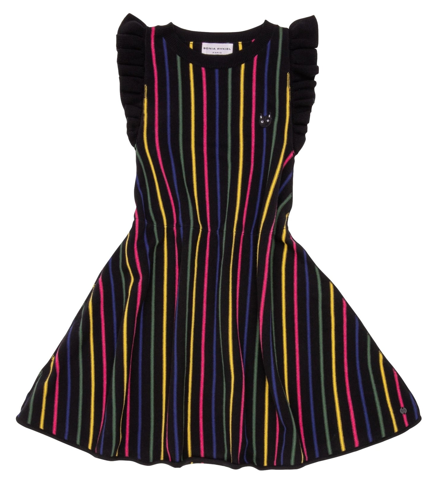 Sonia Rykiel Edelweiss Ruffle Shoulder "Mini Me" Knit Dress