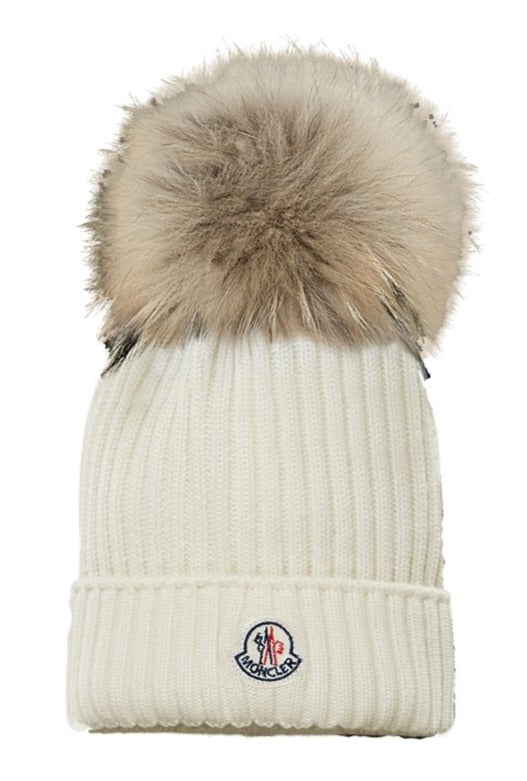 Moncler Natural Pom Pom Hat