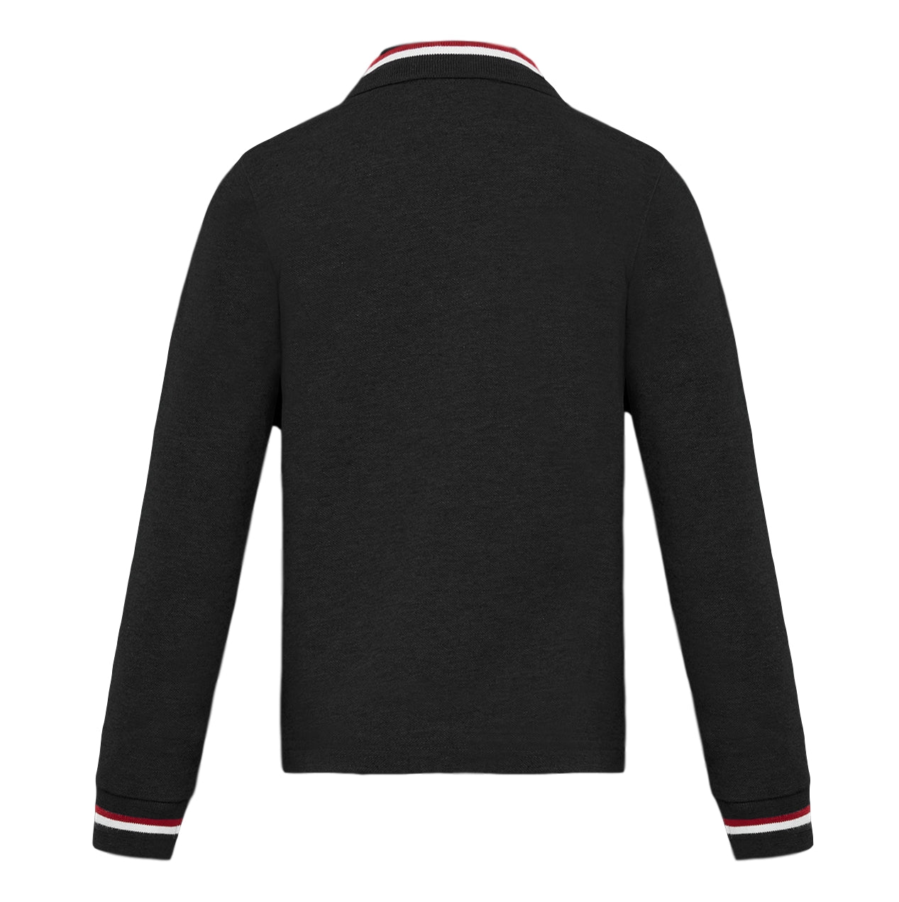 Moncler Long Sleeve Flag Stripe Polo