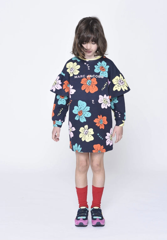 The Marc Jacobs Navy Floral Print Dress