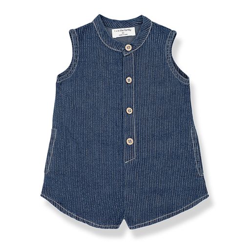 One + In the Family Ivy Short Denim Overall