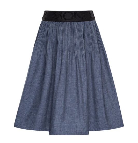 Moncler Gonna Chambray Skirt