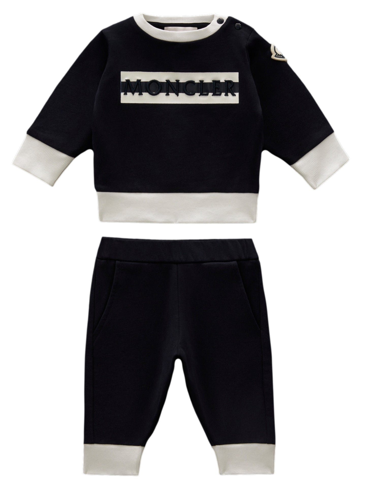 Moncler Baby Boy Logo Knitwear Outfit Set