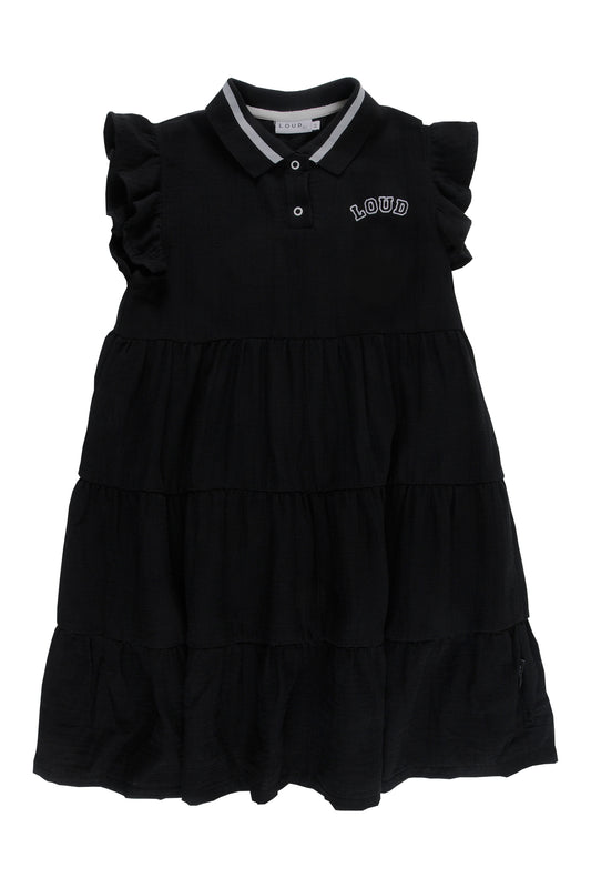 Loud Apparel Brio Collared Paneled Dress