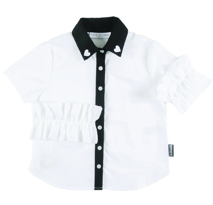 Loud Apparel Roller Ruffle Collar Shirt