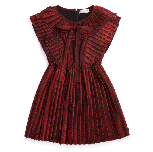 Sonia Rykiel Igny Pleated Glitter Dress