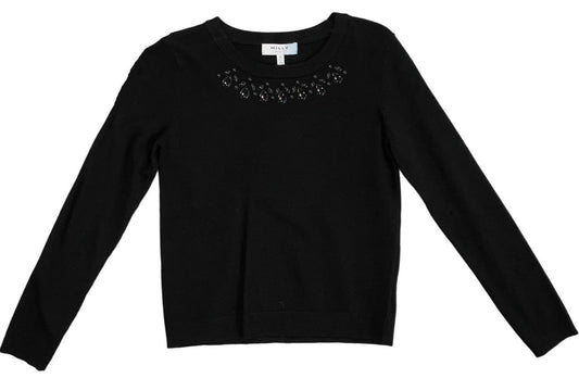 Milly Minis Stone Detail Pullover Sweater