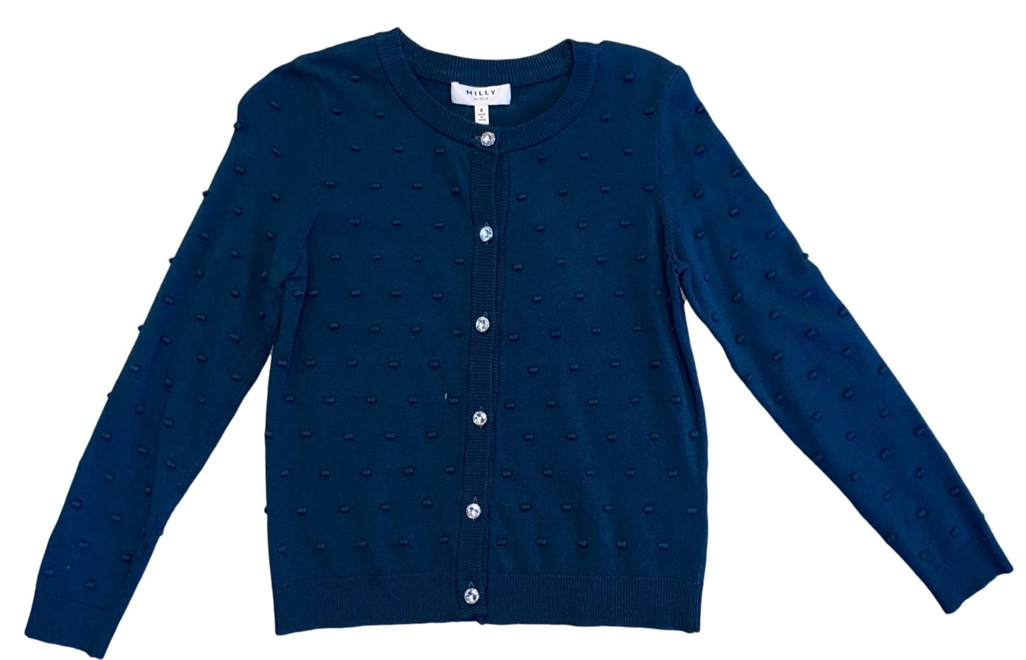 MN80P-07-186JK061985-B Raised Dot Cardigan Sweater