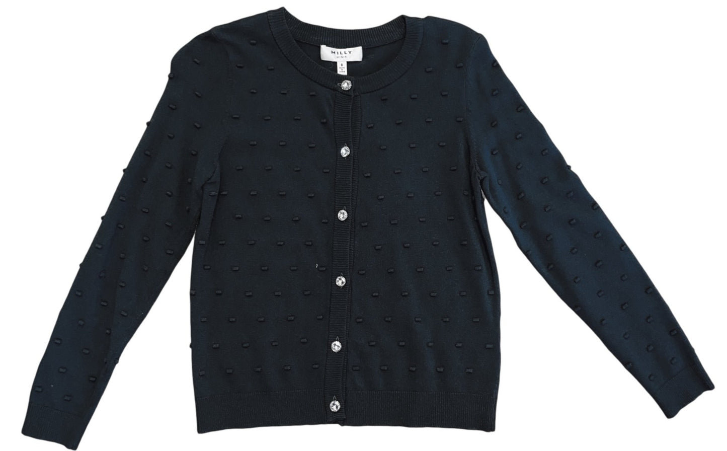 MN80P-07-186JK061985-A Raised Dot Cardigan Sweater