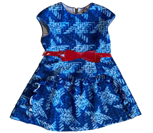 MI80P-10-MFAB580-A Large Houndstooth Dress with Belt