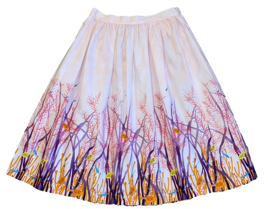 Il Gufo GN165 Long Print Skirt