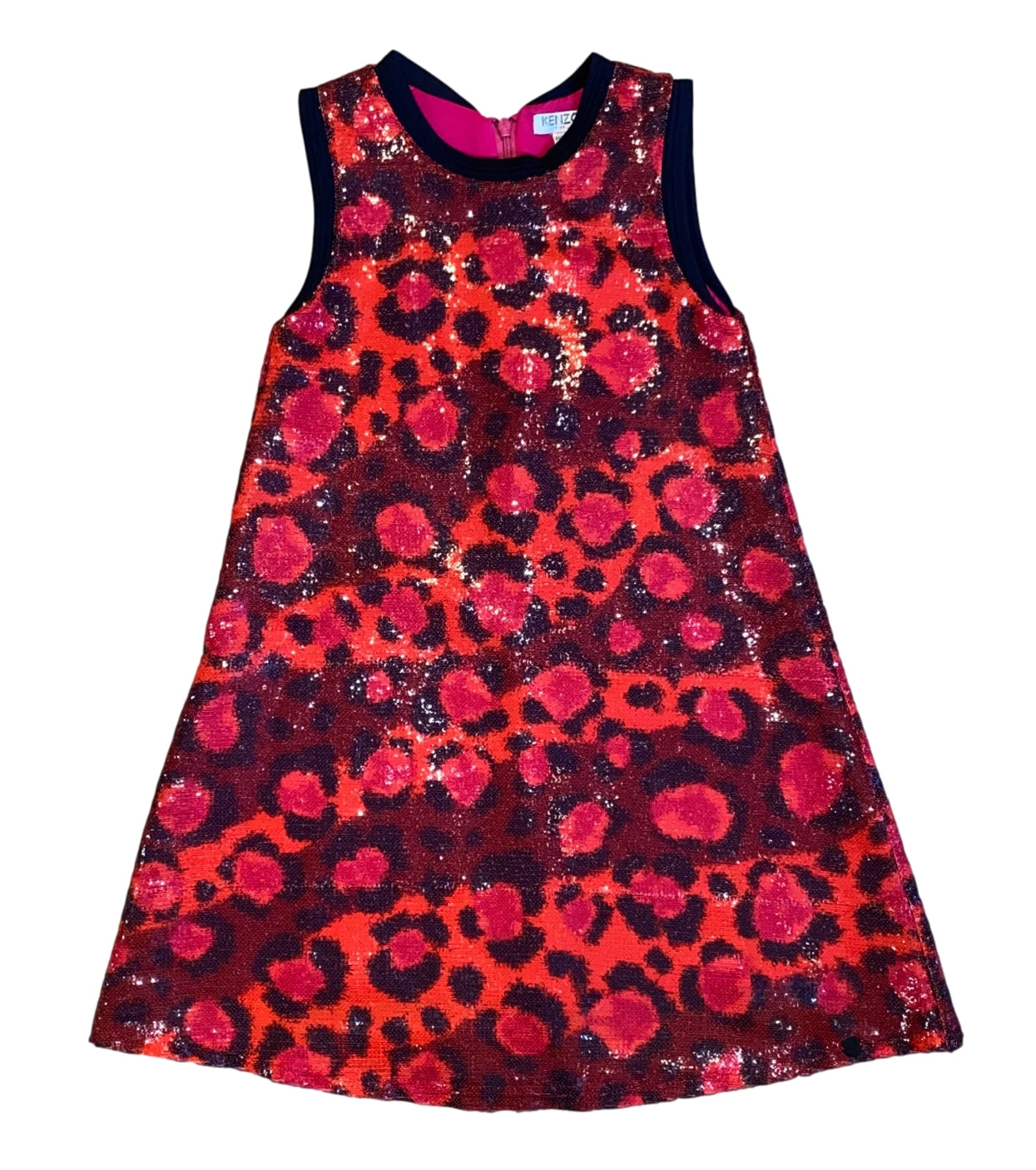 Kenzo Apie Leopard Sequin Dress