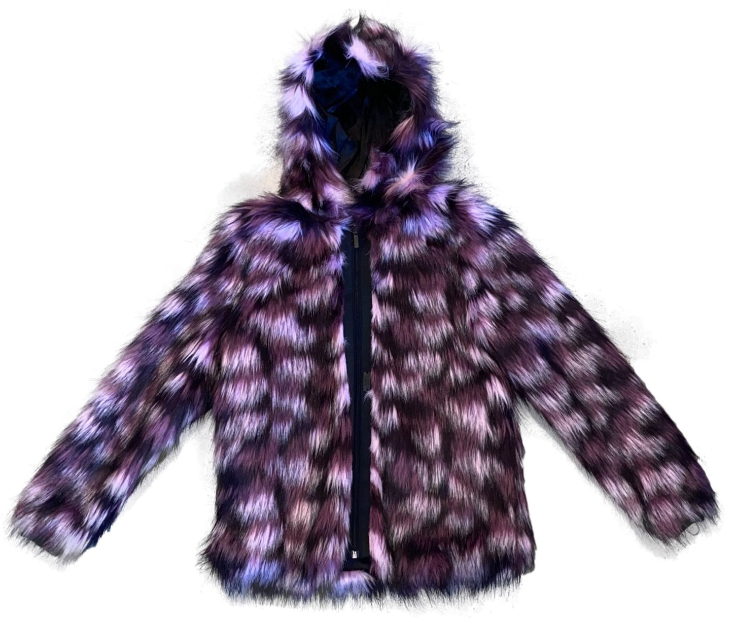 KL80P-11-Z16020-C Faux Fur Hooded Coat