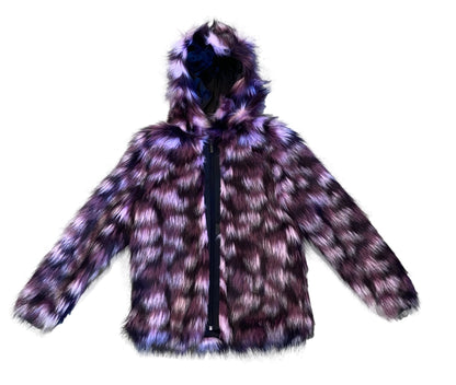 KL80P-11-Z16020-C Faux Fur Hooded Coat