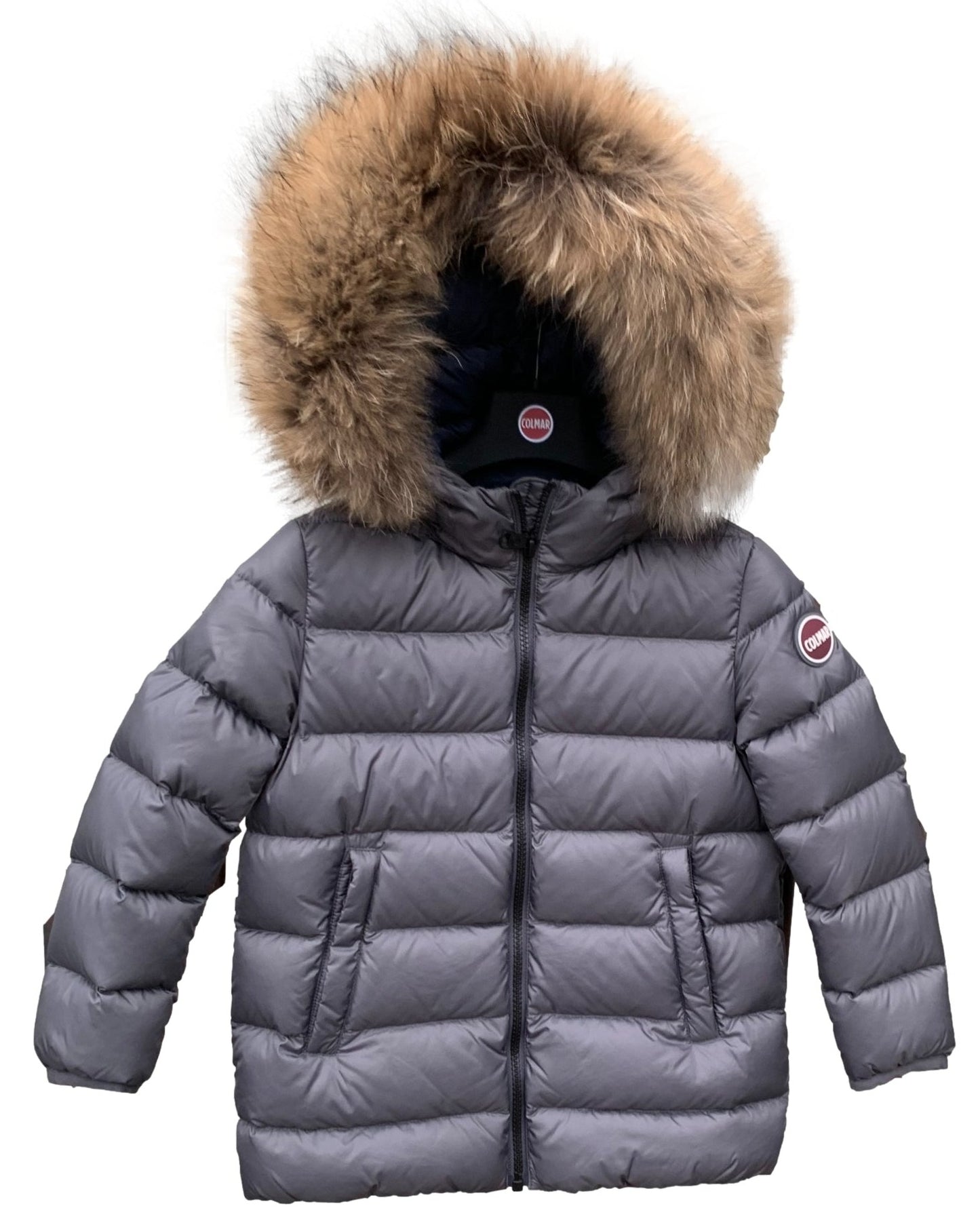 Colmar Boys Long Down Jacket with Fur