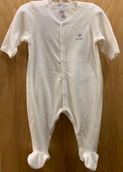 Petit Bateau Baby Velour Moon Footie