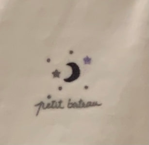 Petit Bateau Baby Velour Moon Footie