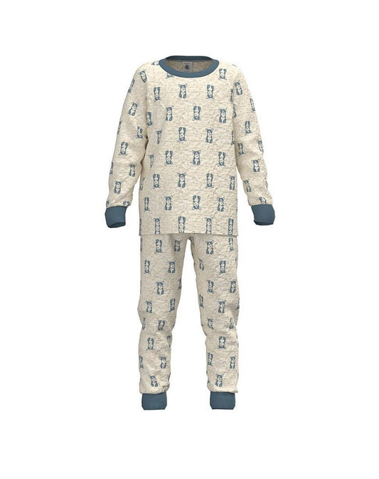 Petit Bateau Boys Long Sleeve Dog Print Loungewear