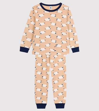 Petit Bateau Boys Long Sleeve Sheep Print Loungewear