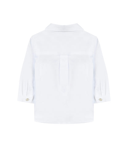 Tartine Long Sleeve Shirt w Collar Trim