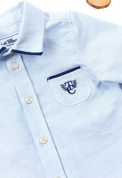 Tartine Long Sleeve Shirt w Collar Trim