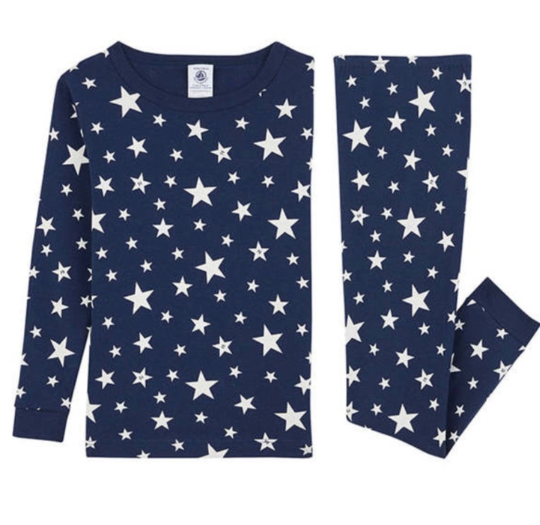 Petit Bateau Boys Star Print PJ's